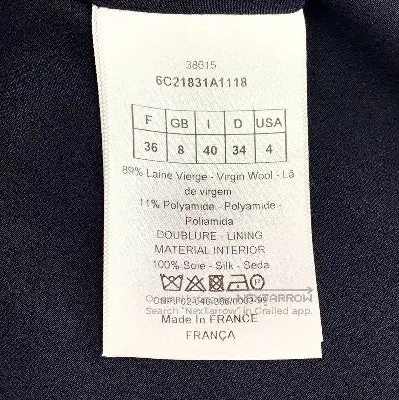Dior Dior Blue Wool Jacket for Women . Size XS / US 0-2 / IT 36-38 - 6 Thumbnail