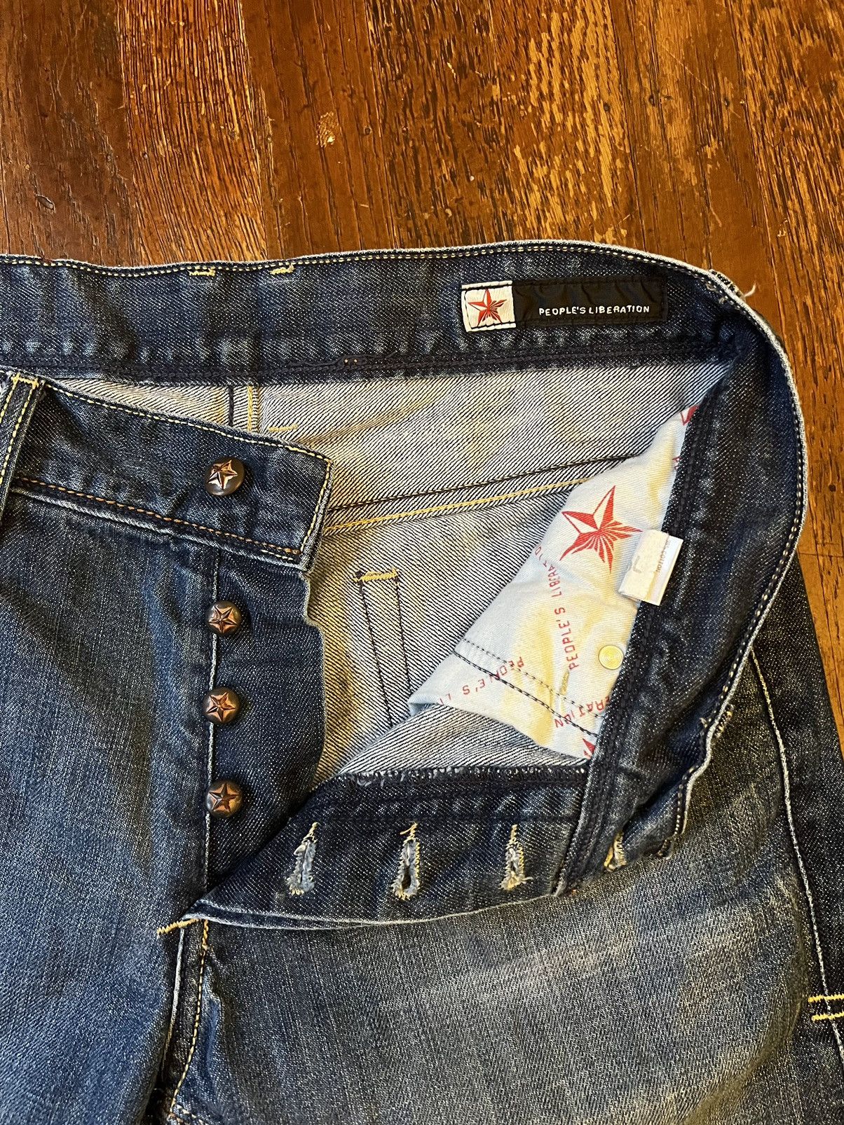 Ed Hardy Vintage Rare People’s Liberation Jeans Size 32" / US 10 / IT 46 - 5 Thumbnail