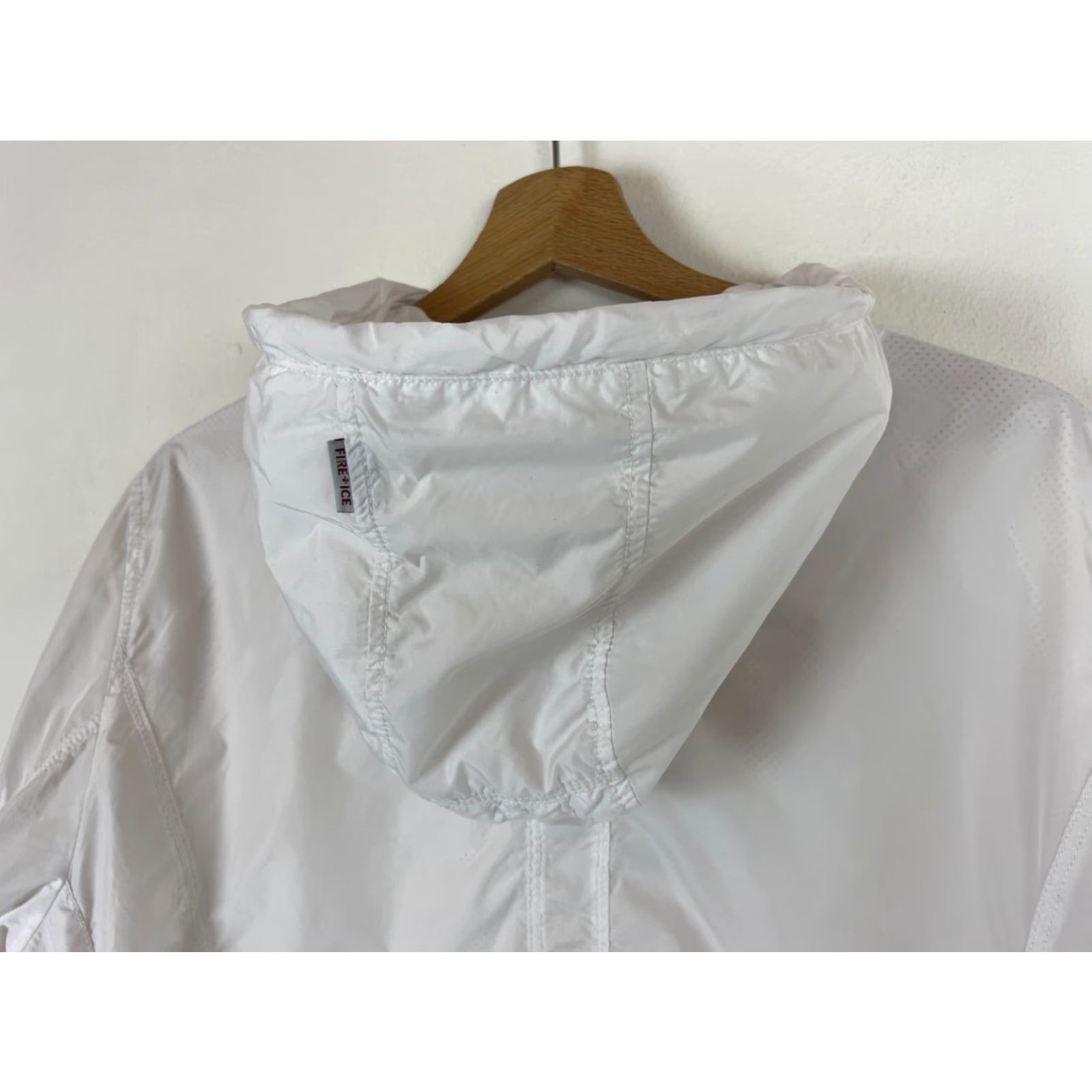 Bogner Bogner Fire + Ice Windbreaker Jacket Womens XL White Nylon Zip Embroidered 90s Classic Windbreaker Jacket Size XL / US 12-14 / IT 48-50 - 4 Thumbnail