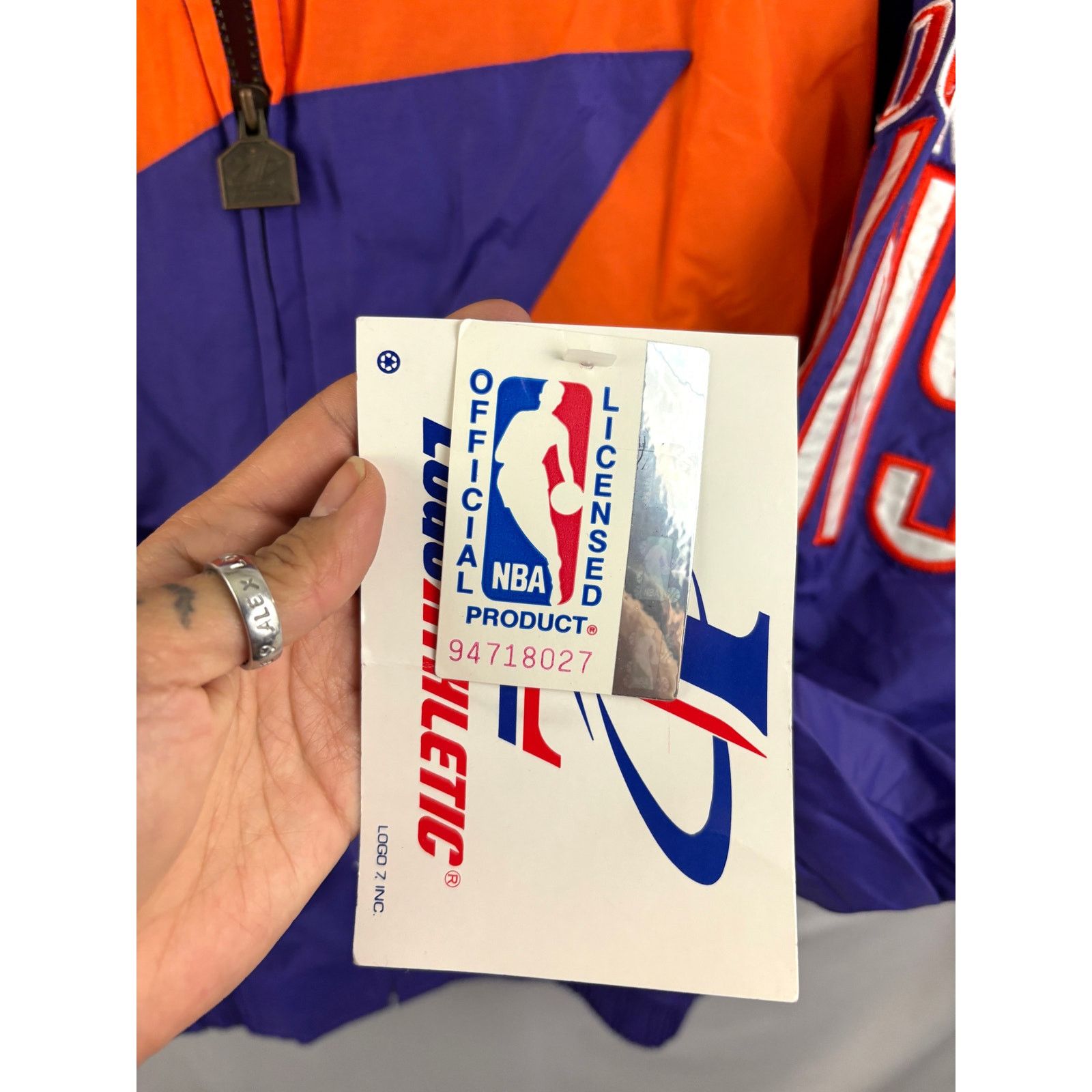 Logo Athletic Phoenix Suns Sharktooth Windbreaker Jacket L NWT Vintage 90s Size US L / EU 52-54 / 3 - 10 Thumbnail