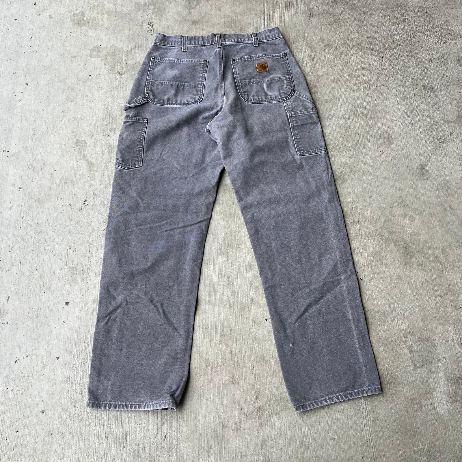 Carhartt × Vintage Carhartt faded gray double knee work wear carpenter pants Size US 31 - 5 Thumbnail