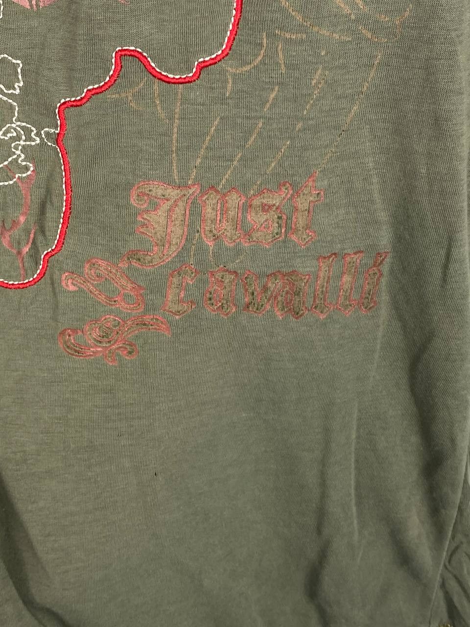 Just Cavalli × Roberto Cavalli Just Cavalli Vintage Logo Printed T-Shirt Size M / US 6-8 / IT 42-44 - 6 Thumbnail