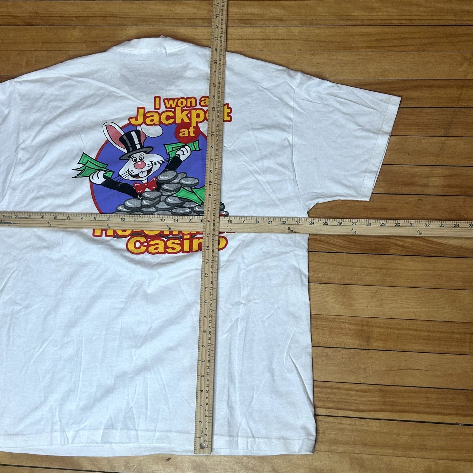 Fruit Of The Loom Y2K Ho Chunk Jackpot T-Shirt XL Size US XL / EU 56 / 4 - 2 Thumbnail