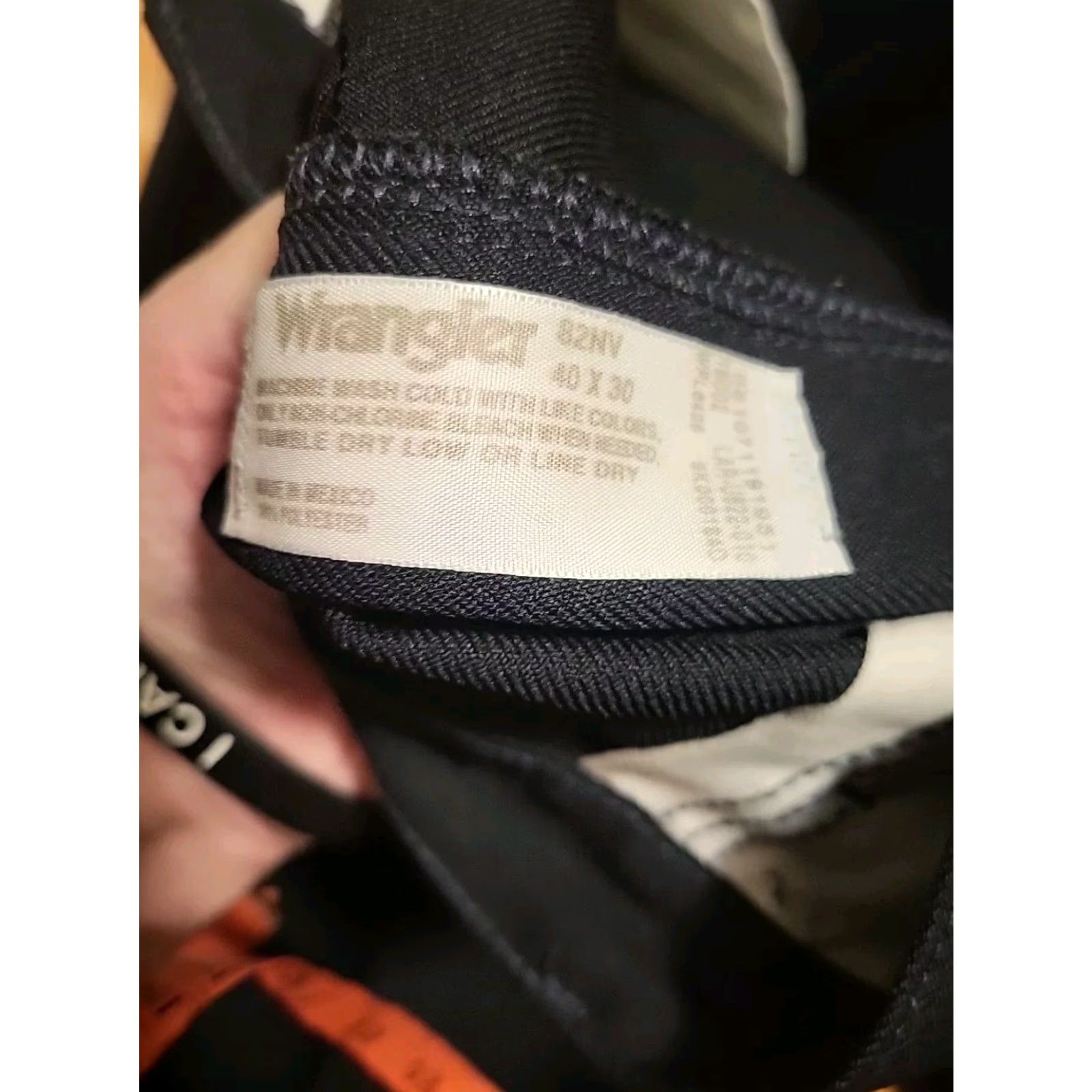 Wrangler VINTAGE Wrangler Slacks Pants Polyester 82NV 40" X 30" Black Never Worn Cowboy Rockabilly 1980s Mens Wrangler Jeans Pants Black 1980s Cowboy Mens Size US 40 / EU 56 - 6 Thumbnail