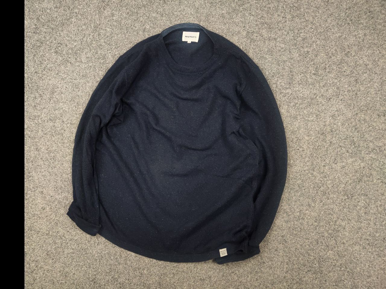 Norse Projects Norse Project Design textured Wool Blend Navy Pullover Size US M / EU 48-50 / 2 - 3 Thumbnail