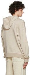 Jil Sander o1y1124 Cashmere Hoodie in Beige Size US L / EU 52-54 / 3 - 3 Thumbnail
