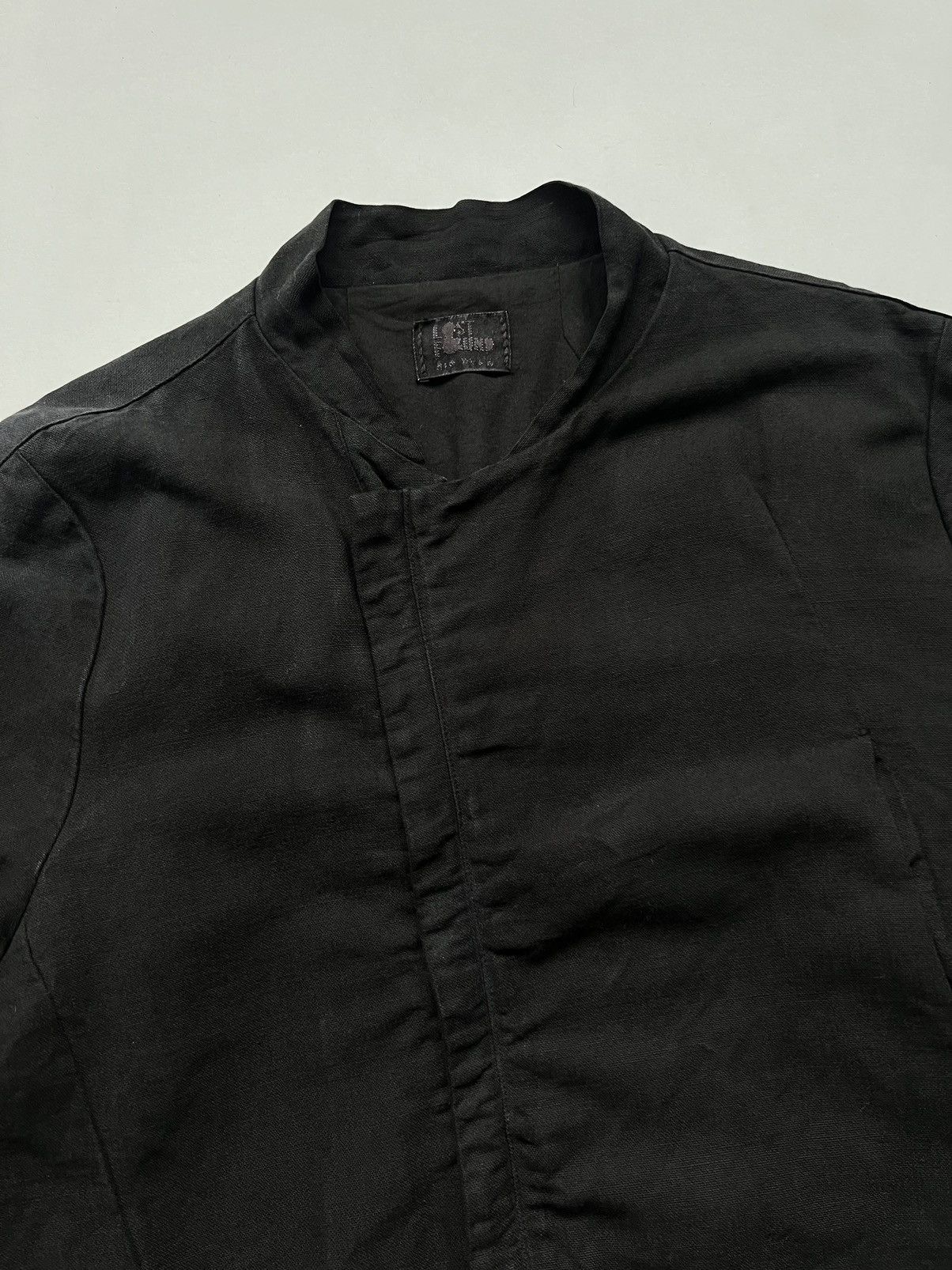 Individual Sentiments 🇮🇹Lost&Found Ria Dunn Linen Asymmetrical Heavy Zip Up Jacket Size US L / EU 52-54 / 3 - 9 Thumbnail