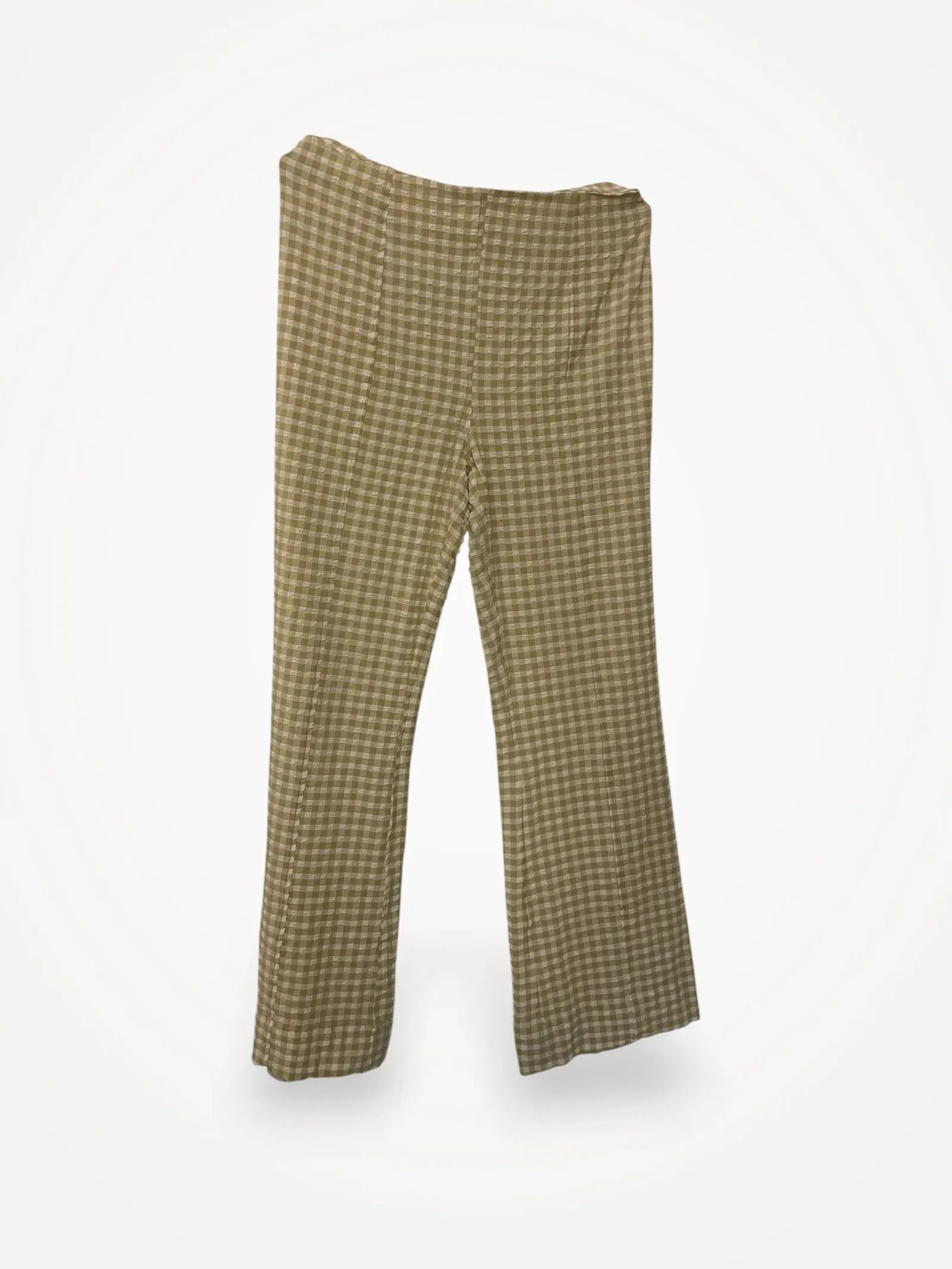 Ganni Ganni Cropped Stretch Seersucker Pants Pants Size 28" / US 6 / IT 42 - 1 Thumbnail