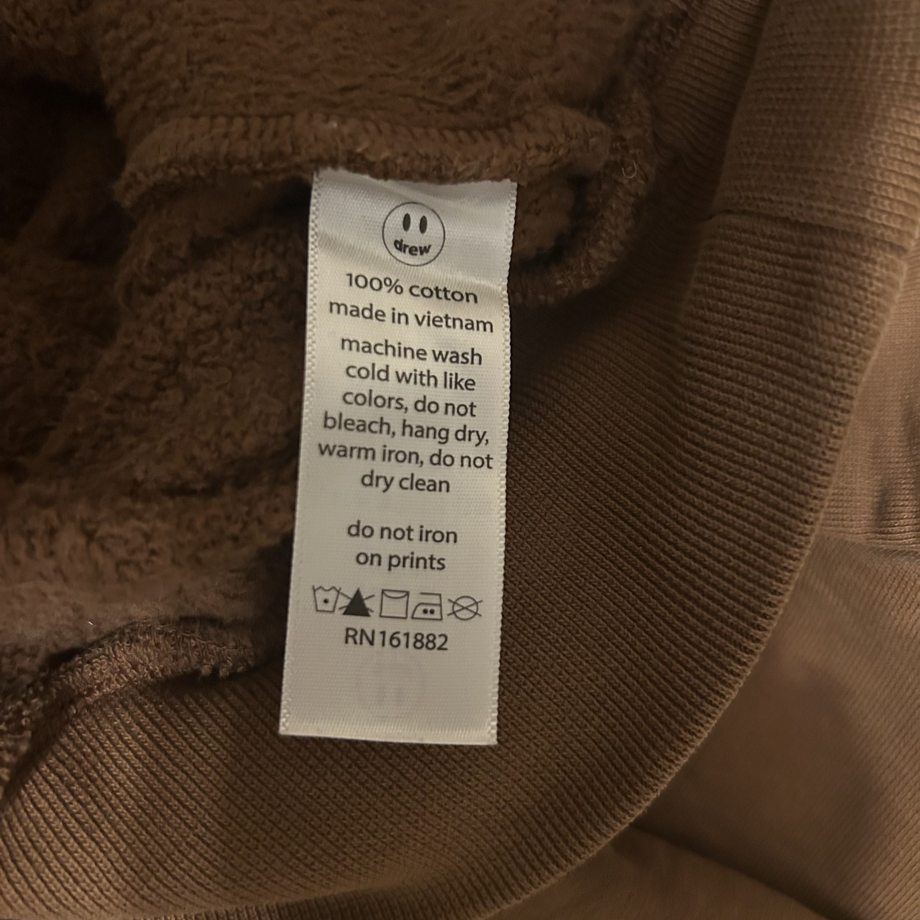 Drew House Drew House Cartoon Font Brown Hoodie Sweatshirt M, Like New Size US M / EU 48-50 / 2 - 5 Thumbnail