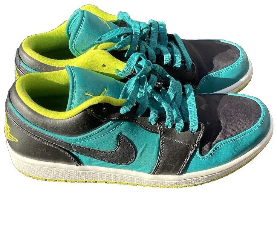 Jordan Brand × Nike Air Jordan 1 Retro Low Teal Venom Green Men’s Shoes Sz 10.5 Size US 10.5 / EU 43-44 - 1 Thumbnail