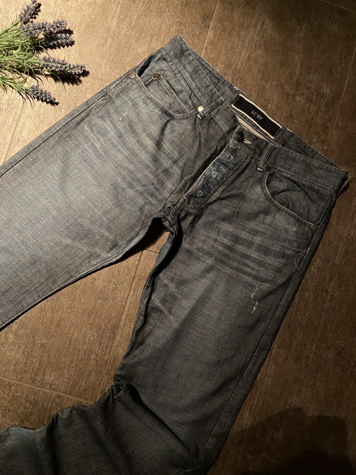 Armani Vintage Armani Jeans | Blau/Grau | Größe 34 | Wie neu Size US 34 / EU 50 - 7 Thumbnail