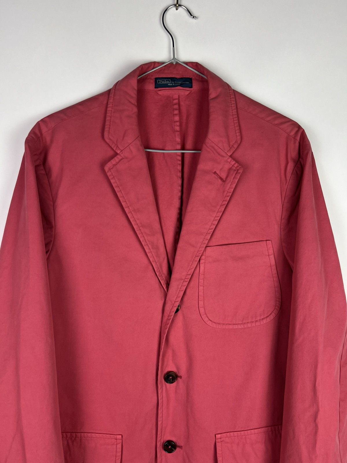 Polo Ralph Lauren Polo Ralph Lauren Pink Cotton Blazer Custom Fit Size US S / EU 44-46 / 1 - 3 Thumbnail