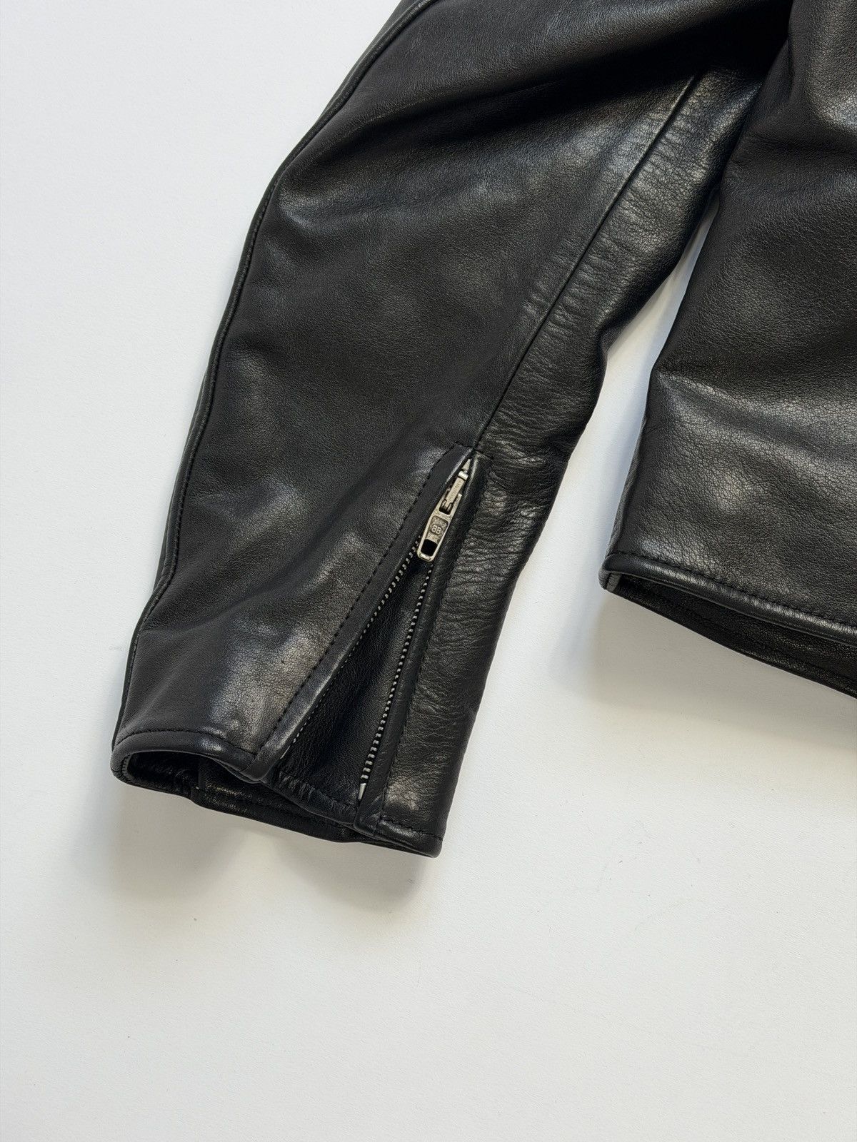 Balenciaga Balenciaga Shrunk Racer Jacket Black Leather Size XS / US 0-2 / IT 36-38 - 5 Thumbnail