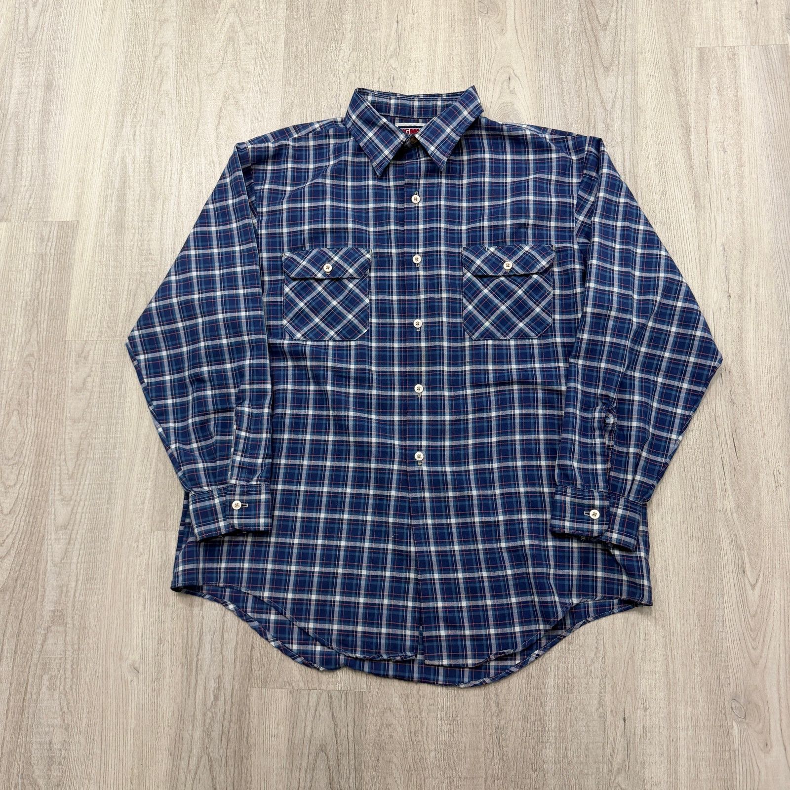 Vintage Vintage Big Mac Flannel Shirt Men's 2XL Blue Plaid 70s 80s Size US XXL / EU 58 / 5 - 1 Thumbnail