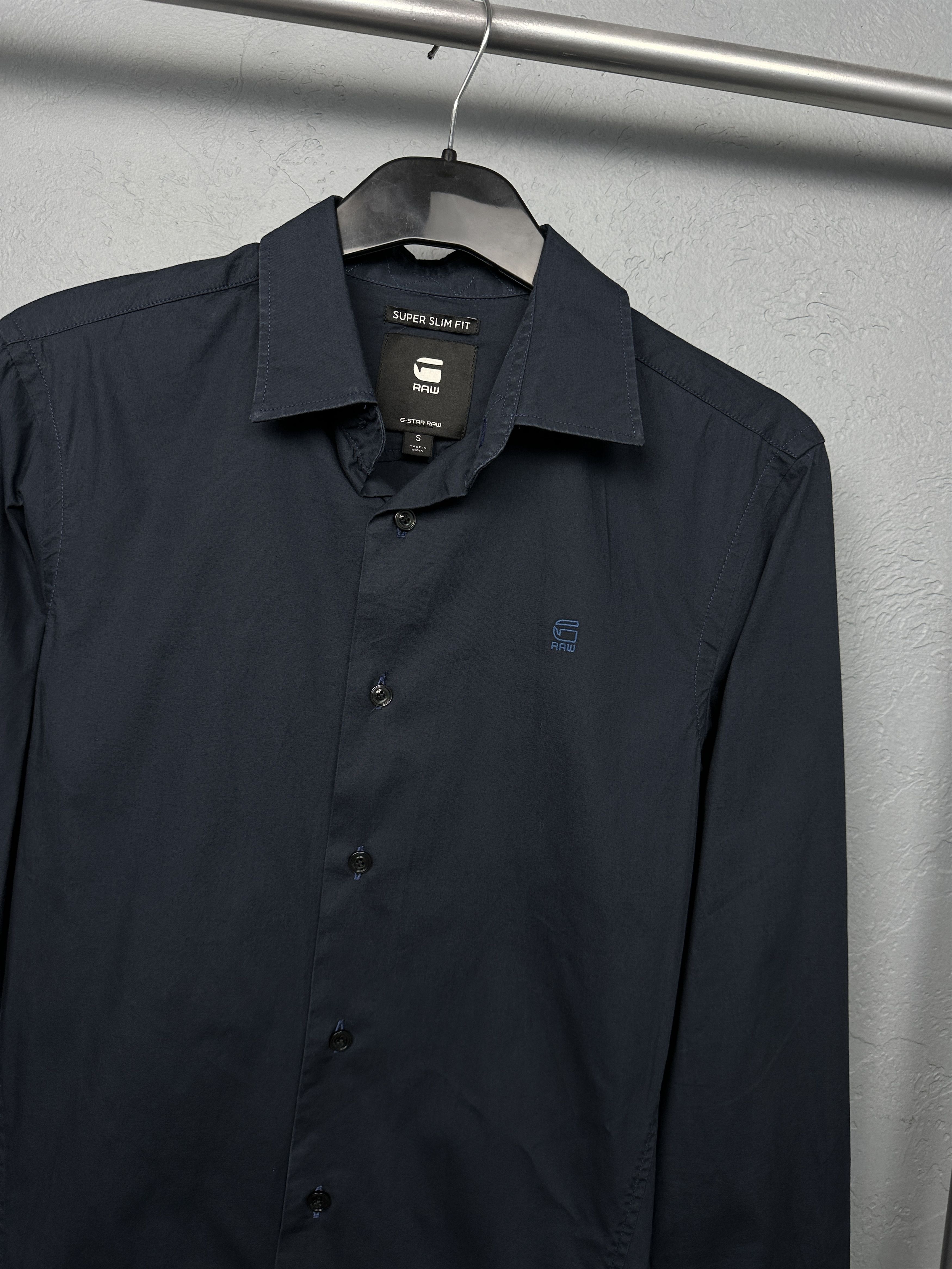 G-Star G Star Raw Mens Long Sleeve Dressed Super Slim Shirt Size US S / EU 44-46 / 1 - 2 Thumbnail