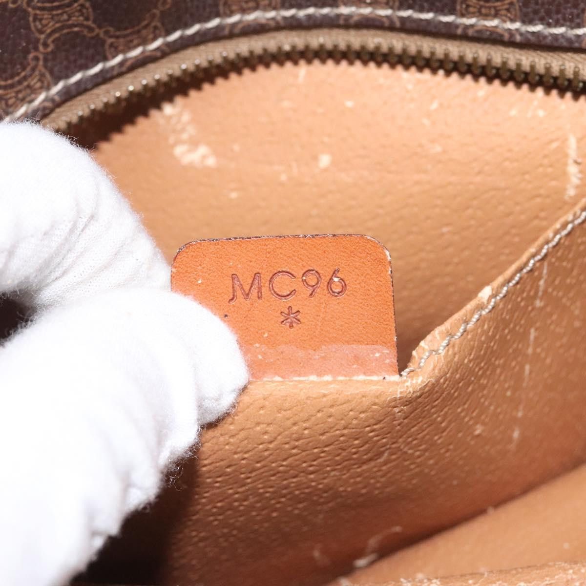 Celine CELINE Macadam Canvas Shoulder Bag Pvc Beige Brown Gold Size ONE SIZE - 12 Thumbnail