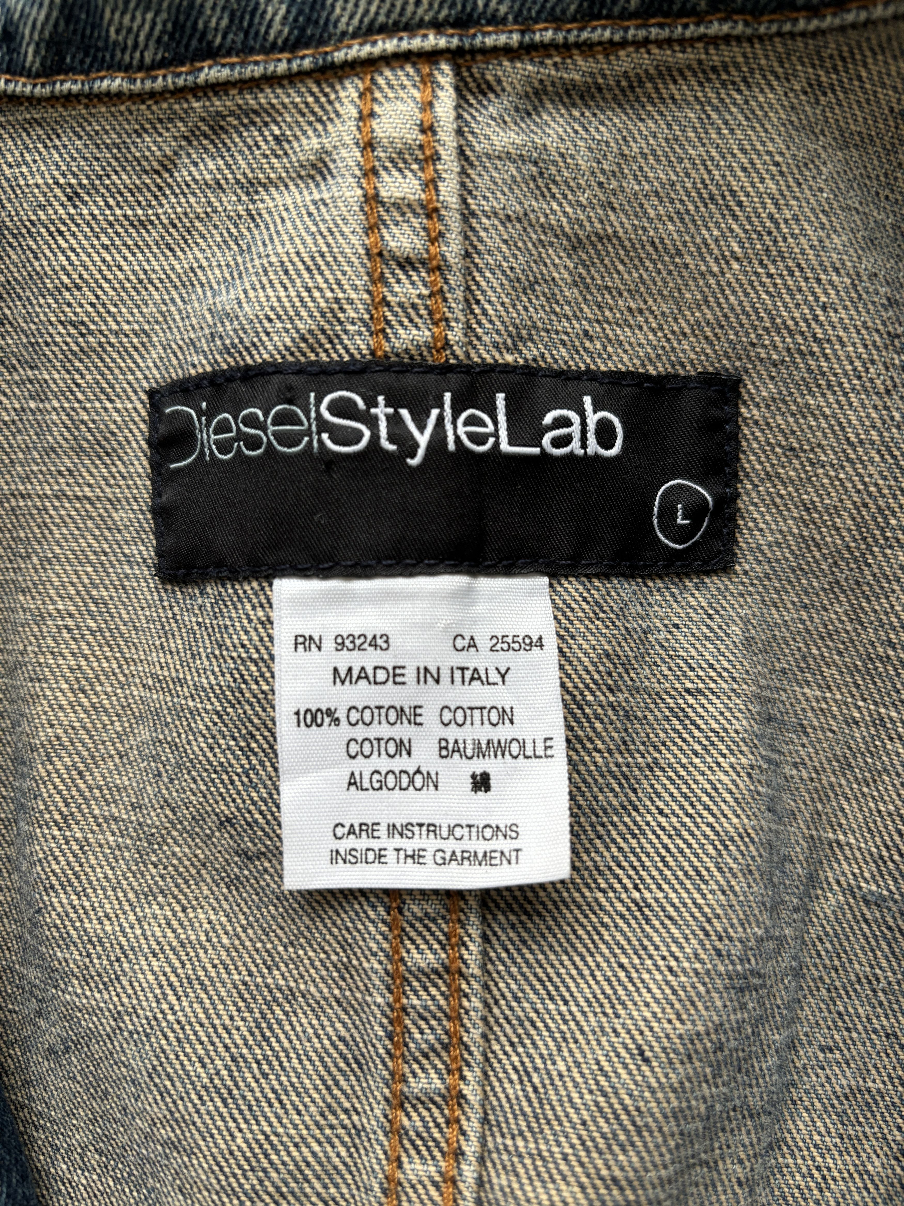 ⚡️QUICK SALE⚡️Diesel Style Lab Blue Denim Jacket