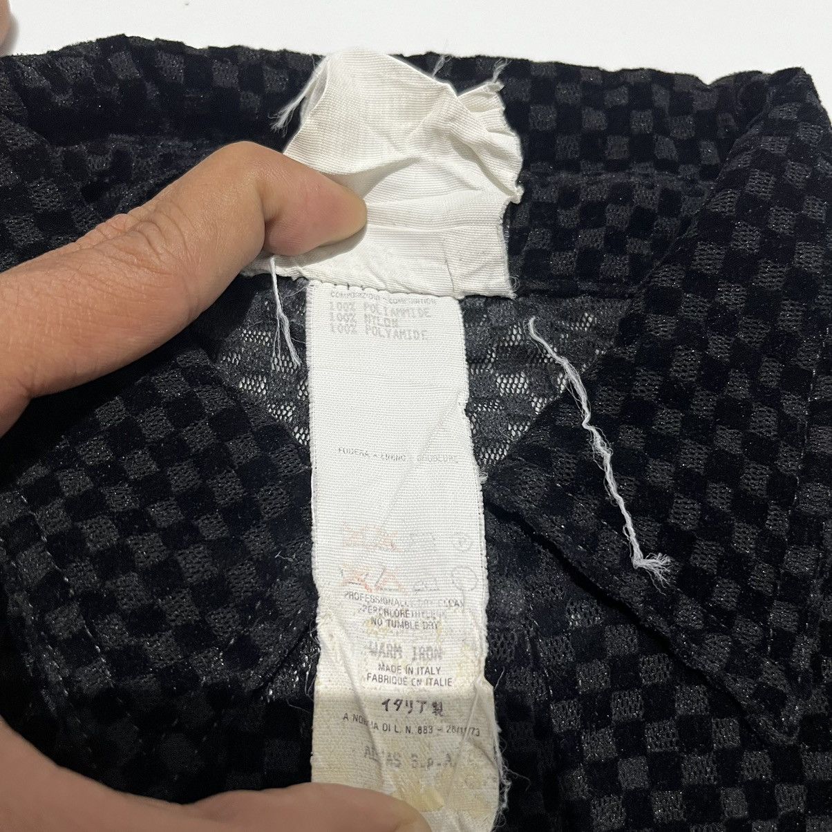 Versace Istante Versace Lace Checkerboard shirt Size M / US 6-8 / IT 42-44 - 5 Thumbnail