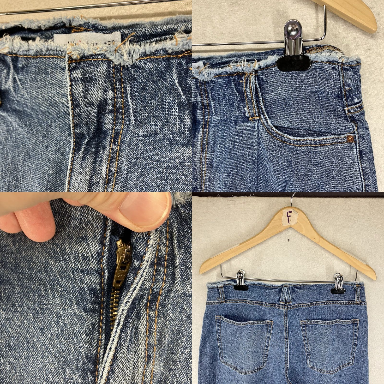 Vintage VANILLA STAR Women's Baggy Jeans 90s Y2K Retro Wide-Leg Blue 12 Inch Pipes 32x29 Size 32" / US 10 / IT 46 - 8 Thumbnail