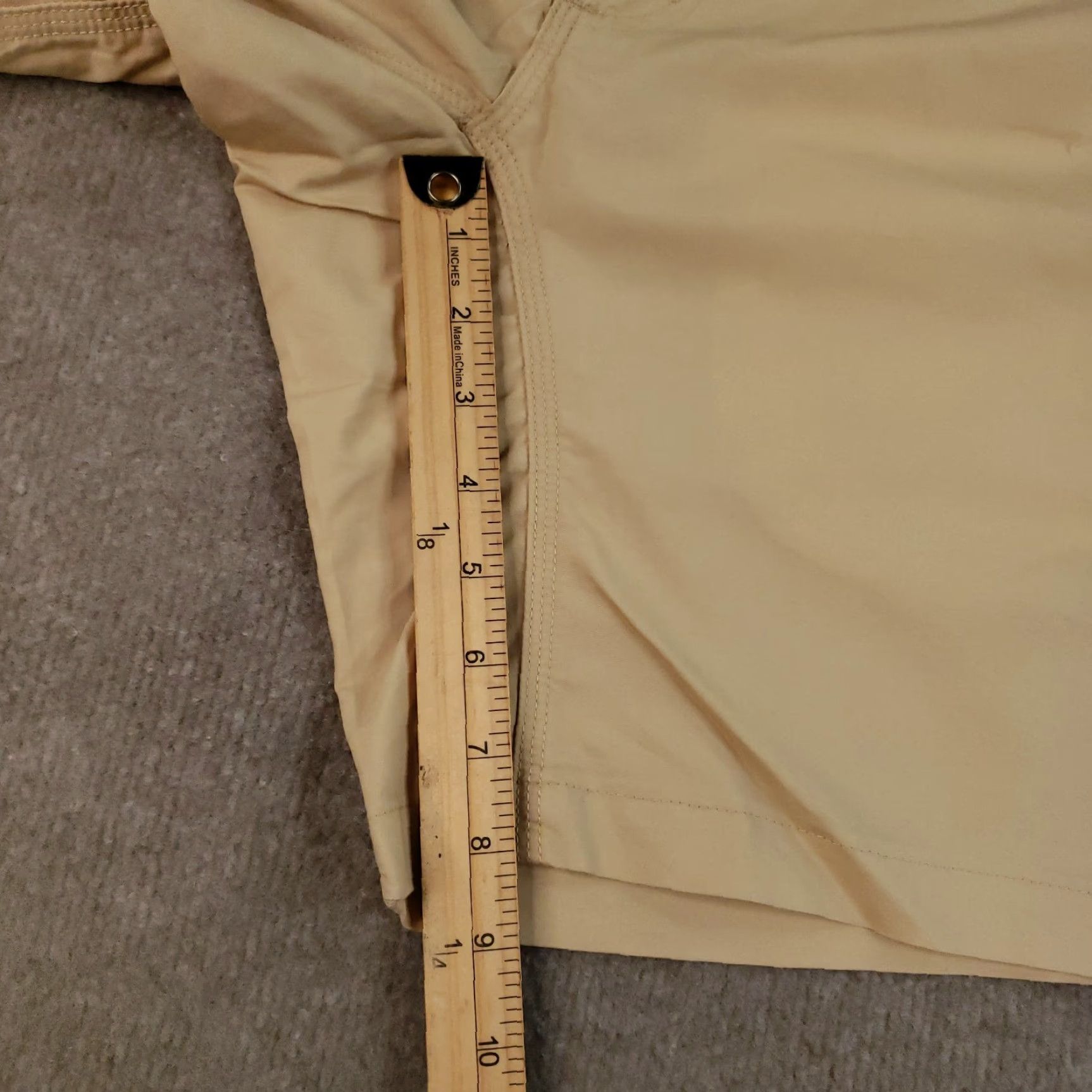 Mountain Khakis VINTAGE Mountain Khakis Shorts Mens 30 Beige Stretch Poplin Slim Fit 8" Inseam W82 Size US 30 / EU 46 - 2 Thumbnail