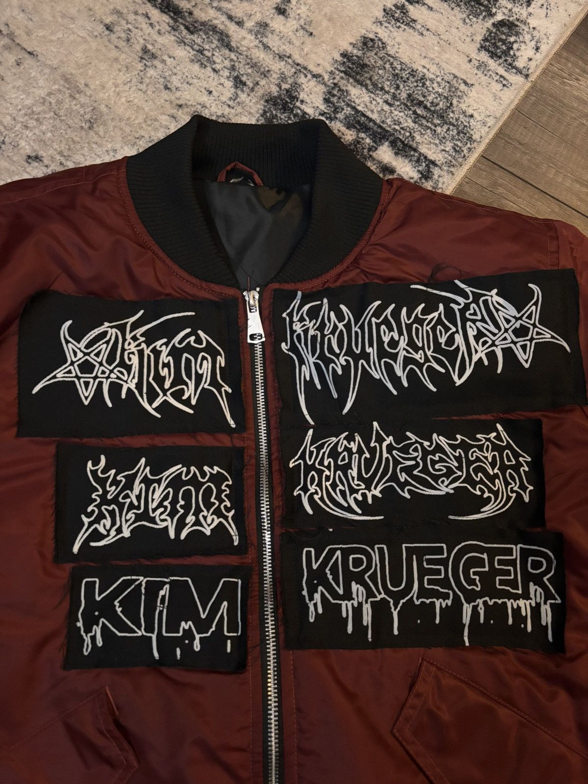 Kim Krueger Kim Krueger Red Bomber Jacket Size US M / EU 48-50 / 2 - 3 Thumbnail