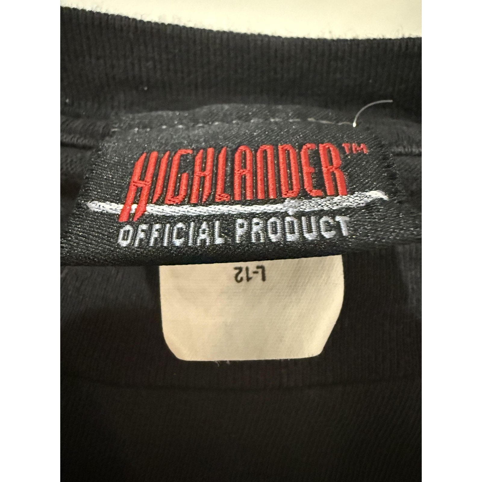 & Other Stories Vintage 90s Highlander Shirt Mens LG Black Sword Crest Movie Size US L / EU 52-54 / 3 - 3 Thumbnail