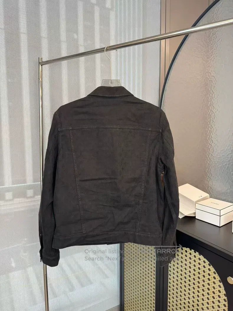 Louis Vuitton Louis Vuitton Black presbyopic full logo denim jacket Size US M / EU 48-50 / 2 - 2 Thumbnail