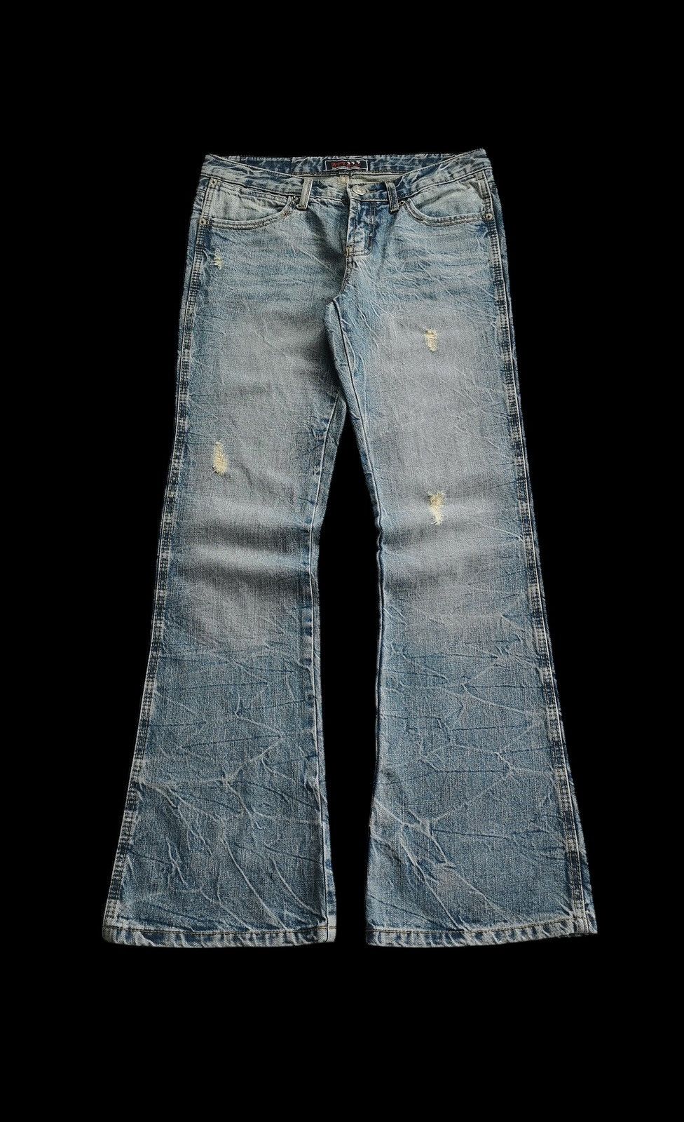 Tornado Mart Africa Taro Jeans Flared Clawmark Whiskering Style Tornado Size US 30 / EU 46 - 1 Thumbnail