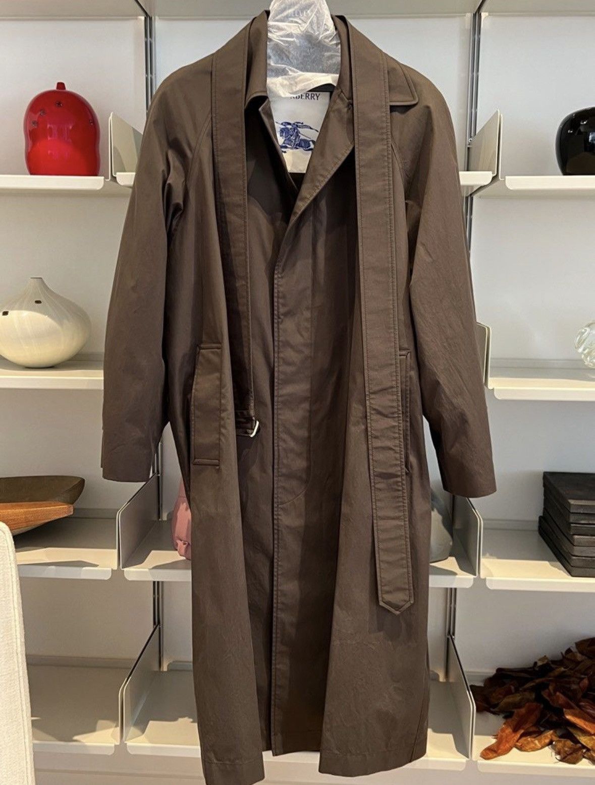 Burberry 2023 Brown Long Lambeth Car Coat by Daniel Lee Size US M / EU 48-50 / 2 - 1 Thumbnail