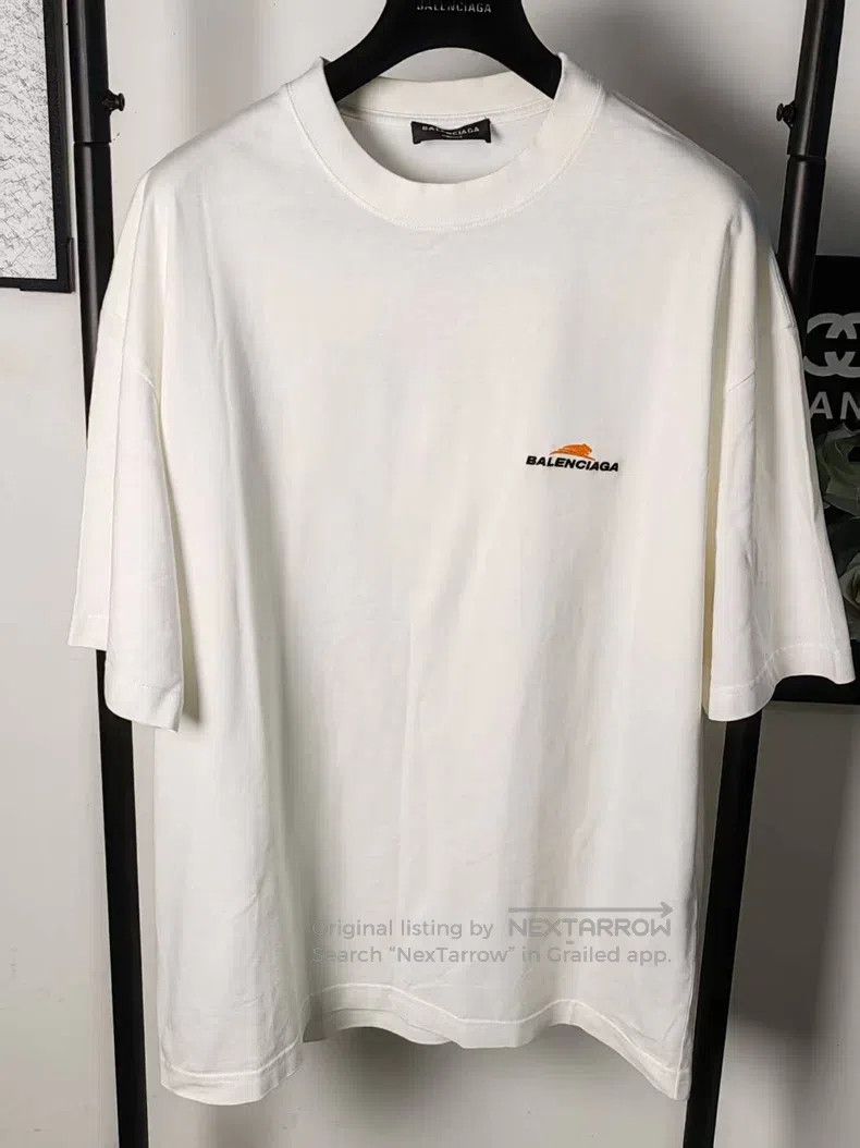 Balenciaga Balenciaga Embroidered Logo Short Sleeve Size US S / EU 44-46 / 1 - 1 Thumbnail