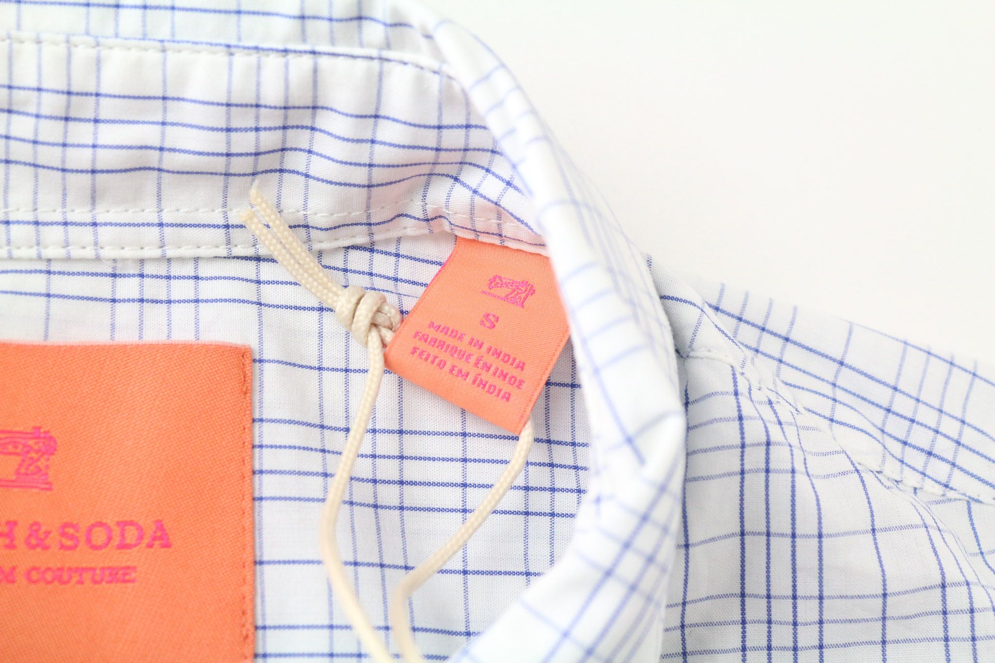 Scotch & Soda AMS COUTURE S Light Blue Slim Cotton Shirt 74790 Size US S / EU 44-46 / 1 - 6 Thumbnail