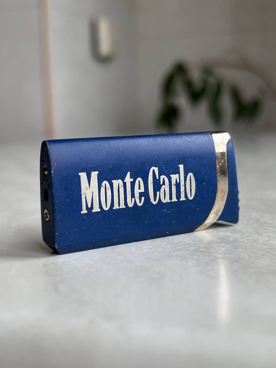 Marlboro × Vintage Vintage 00s Monte Carlo lighter Blue Long logo collections Size ONE SIZE - 2 Thumbnail