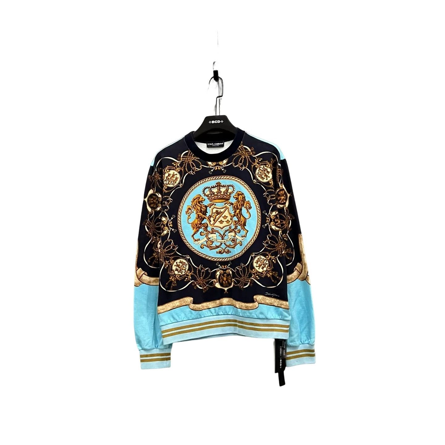 Dolce & Gabbana Dolce & Gabbana Crest Print Sweatshirt 52 Size US L / EU 52-54 / 3 - 1 Thumbnail