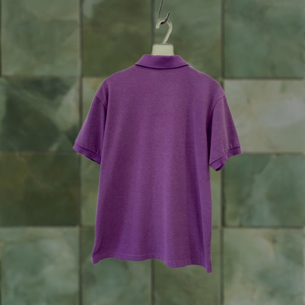 Lacoste VINTAGE Lacoste Polo Shirt Made in France Purple XL / Large Men Size 6, Classic Fit, Short Sleeve Size US XL / EU 56 / 4 - 1 Thumbnail