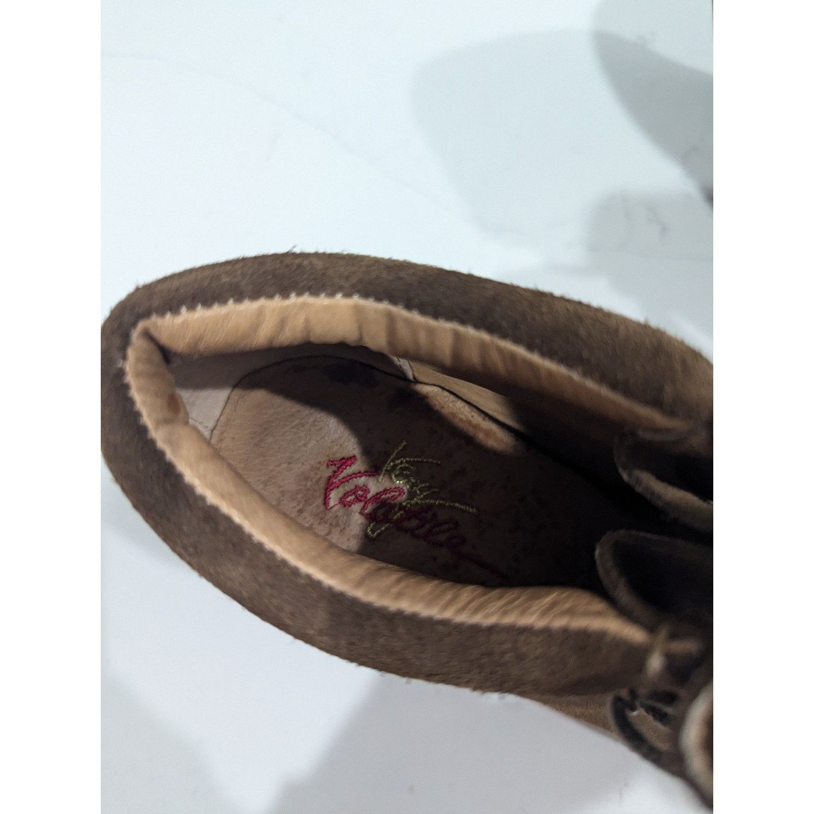 Other Very Volatile Womens Moby Suede Wedge Lace Up Bootie Sz 6 1/ Size US 6.5 / IT 36.5 - 9 Thumbnail