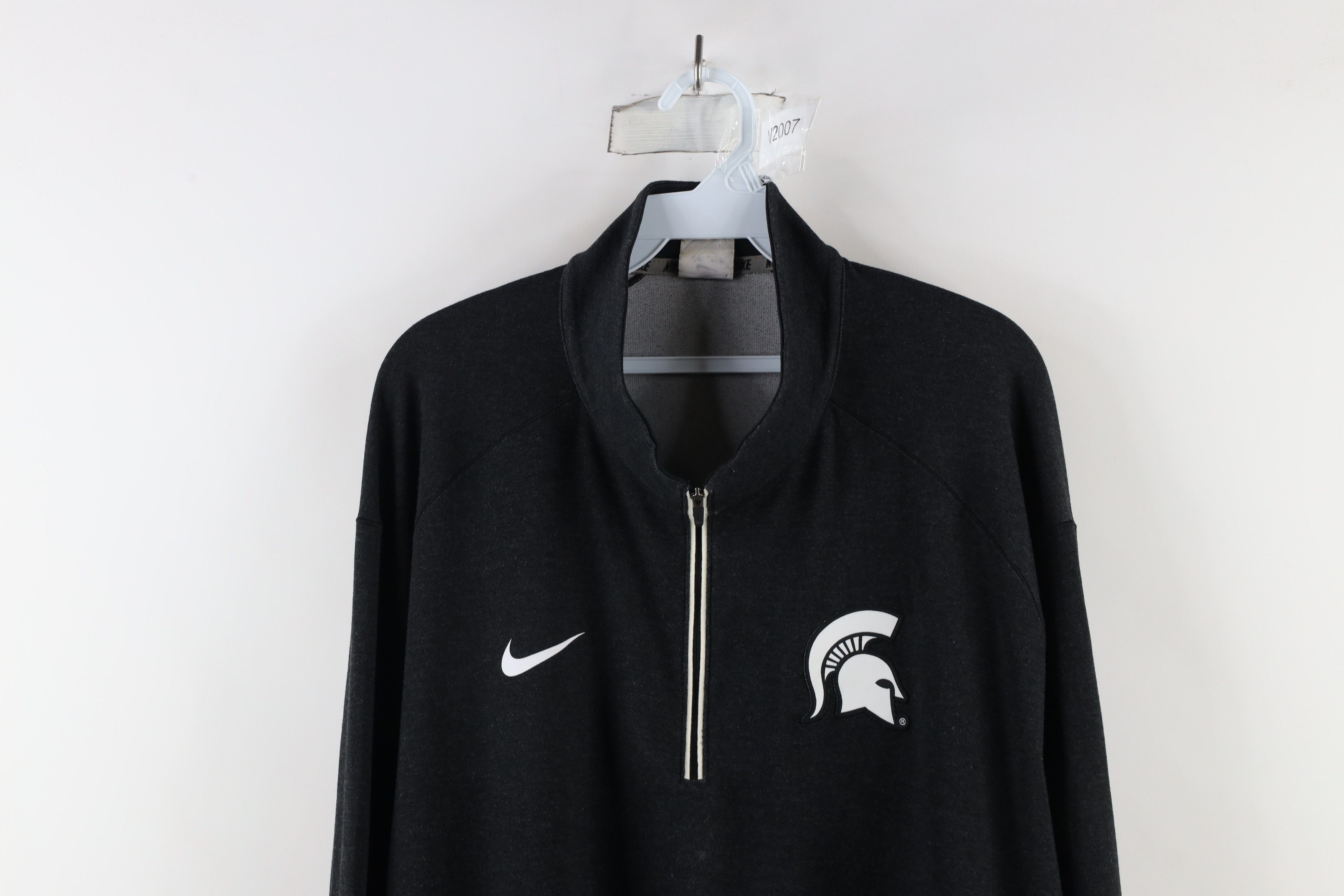 Nike × Vintage Nike Michigan State University Half Zip Pullover Jacket Top Size US XXL / EU 58 / 5 - 2 Thumbnail