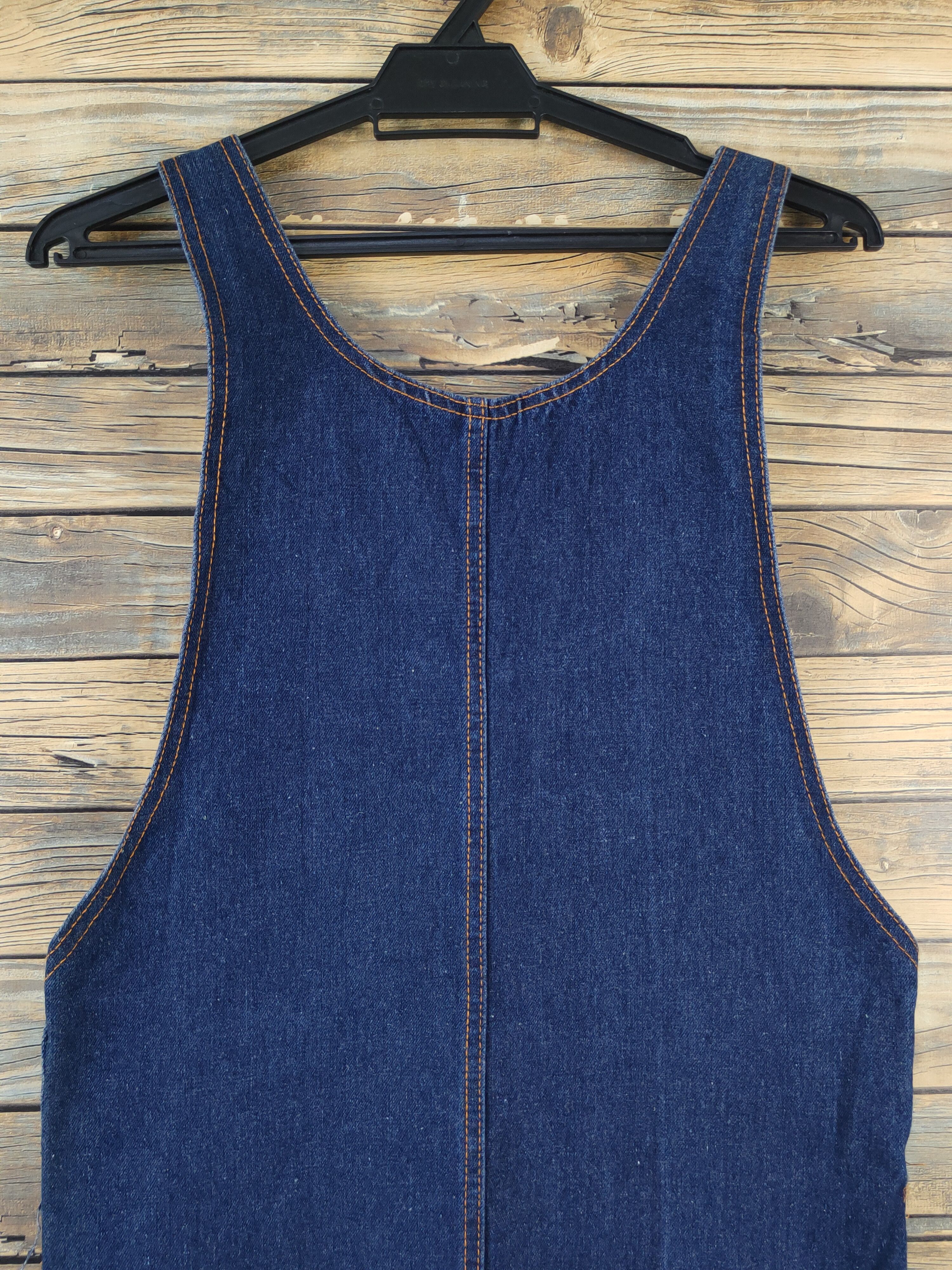 Other Japanese Brand Dark Blue Denim Skirt Jumpsuits Size 34" / US 12 / IT 48 - 9 Thumbnail