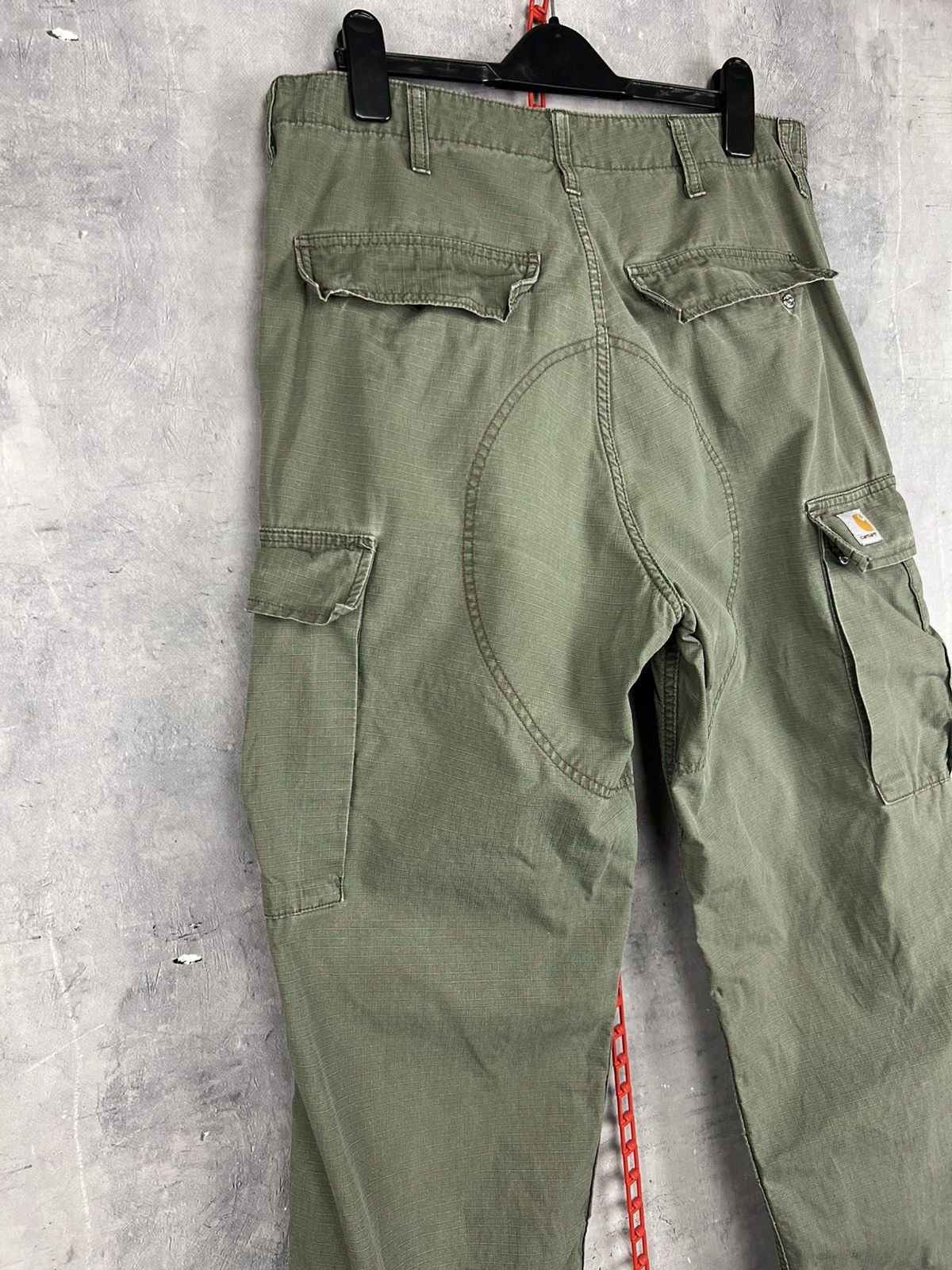 Carhartt Wip Vintage Y2K Carhartt WIP Military Cargo Pants Baggy Sz31x30 Size US 32 / EU 48 - 10 Thumbnail