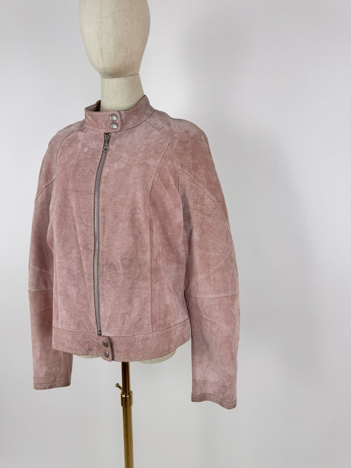 Wilsons Leather Wilsons Leather Jacket Pink Womens Biker Motorcycle JKT Size XL / US 12-14 / IT 48-50 - 3 Thumbnail