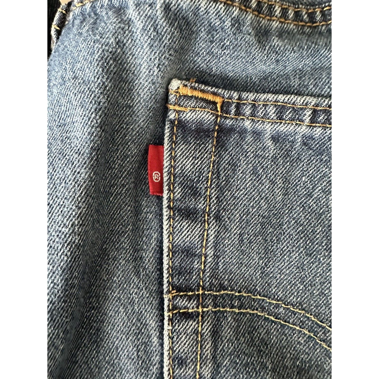Levi's LEVIS 550 relaxed, 42x32 Dark Blue Wash, Cotton 2019 *CLEAN Size 42" / US 20 - 4 Thumbnail