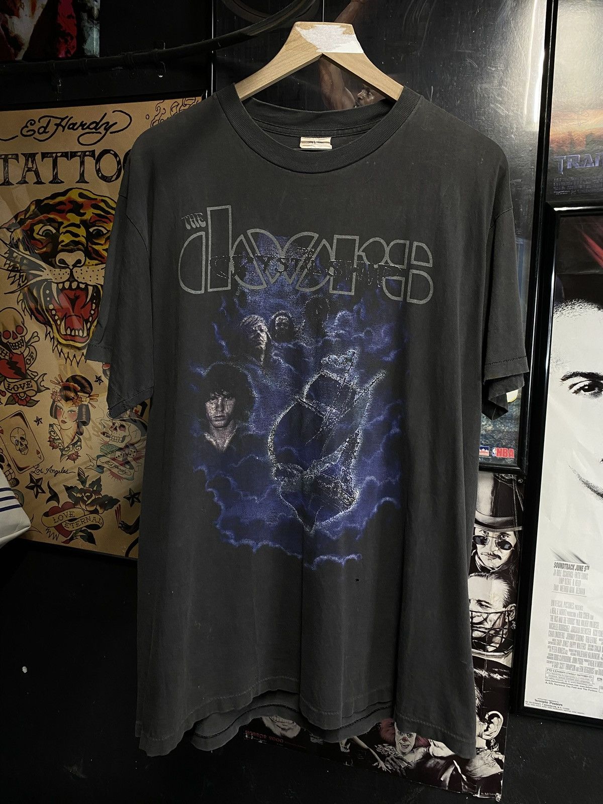 Vintage Vintage 90’s The Doors Band T-Shirt Vtg Jim Morrison Large Size US L / EU 52-54 / 3 - 1 Thumbnail