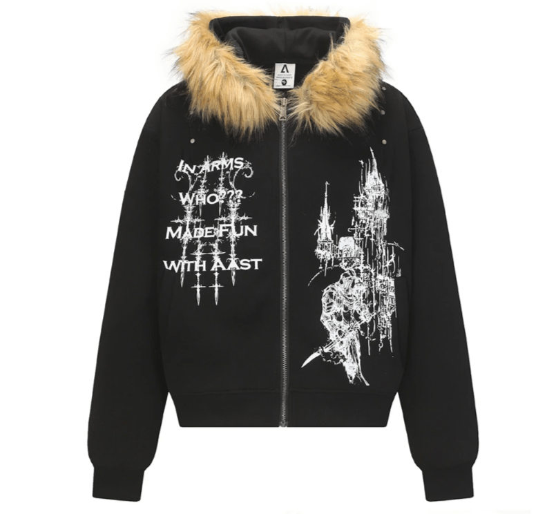 Japanese Brand Punk Gothic Graphic Hooded Size US M / EU 48-50 / 2 - 1 Thumbnail