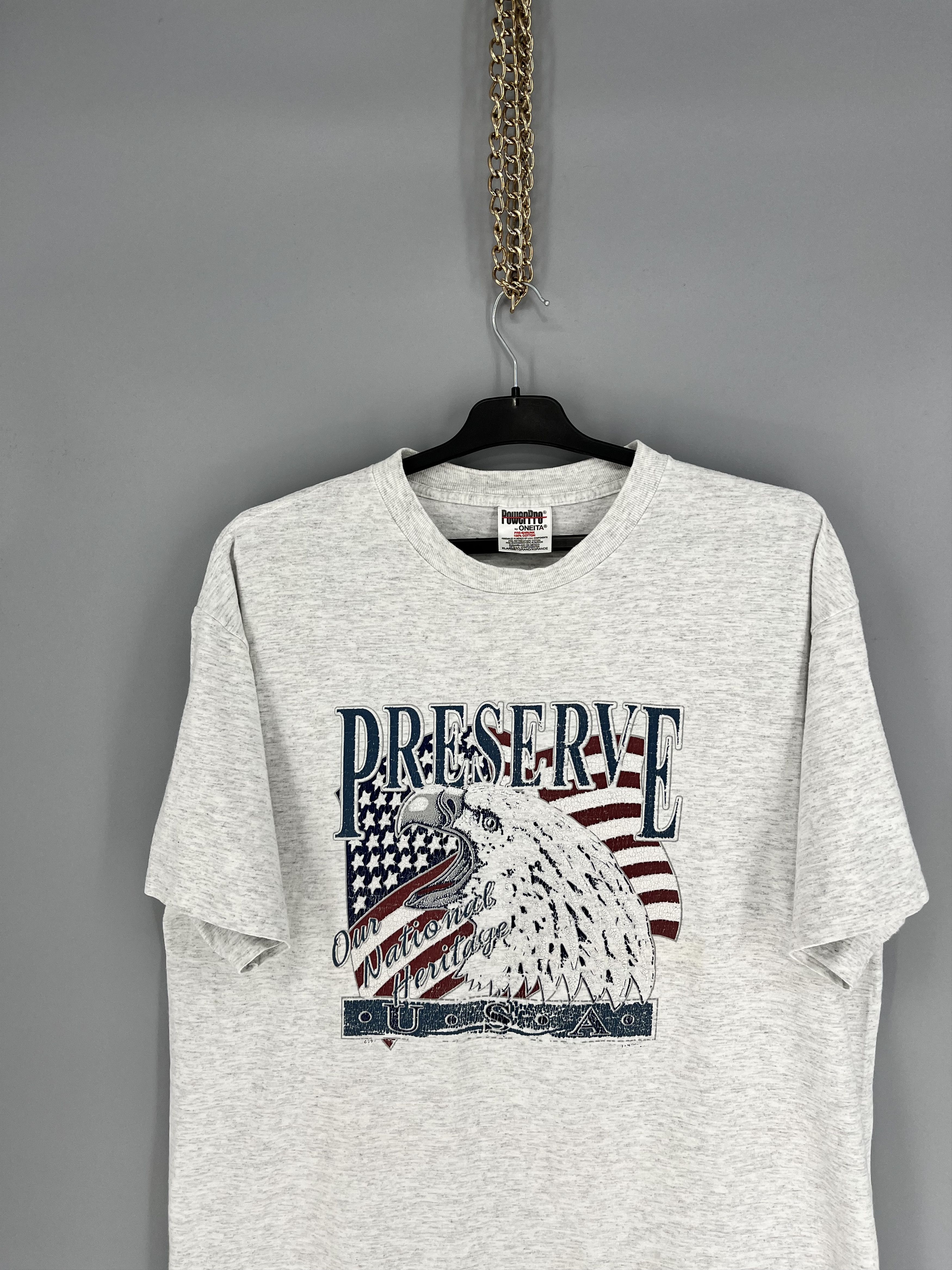 Vintage Vintage Eagles Preserves U.S.A Tees T Shirts Size US XL / EU 56 / 4 - 6 Thumbnail