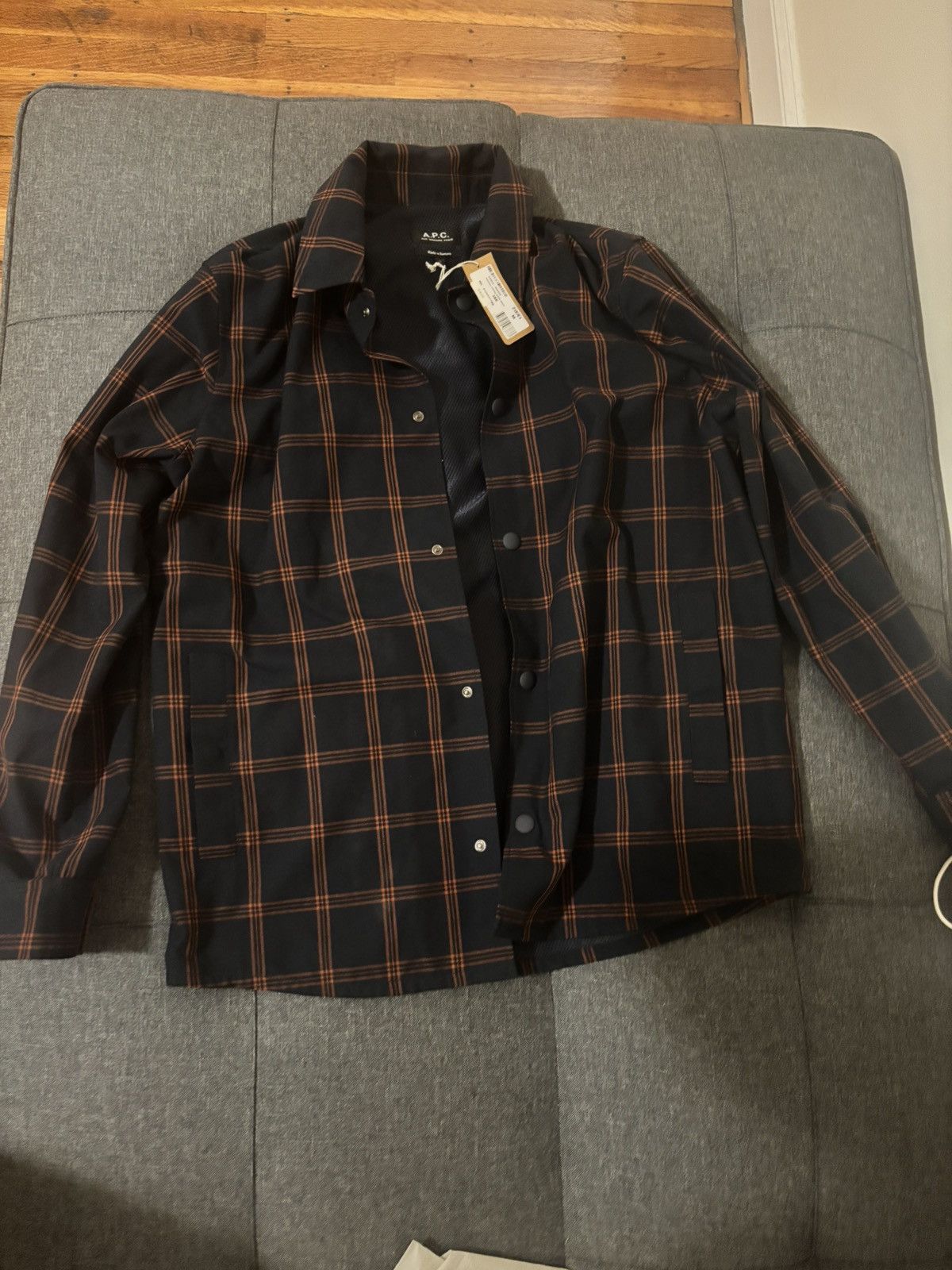 A.P.C. A.P.C. Blouson Rodney Plaid Straight Fit Shirt Jacket Size US M / EU 48-50 / 2 - 1 Thumbnail