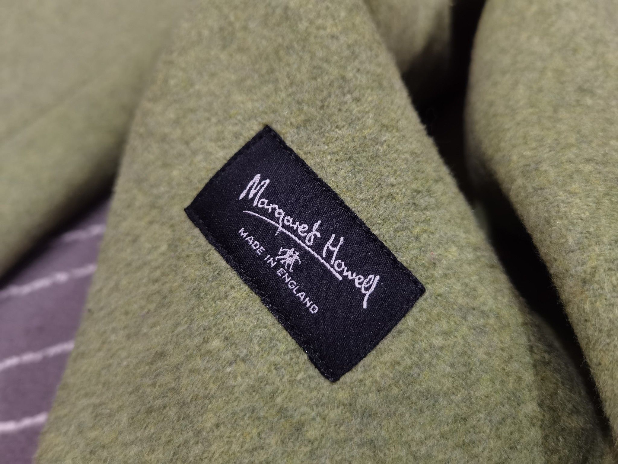 Margaret Howell MARGARET HOWELL designer wool long jacket olive M 8132 Size S / US 4 / IT 40 - 6 Thumbnail