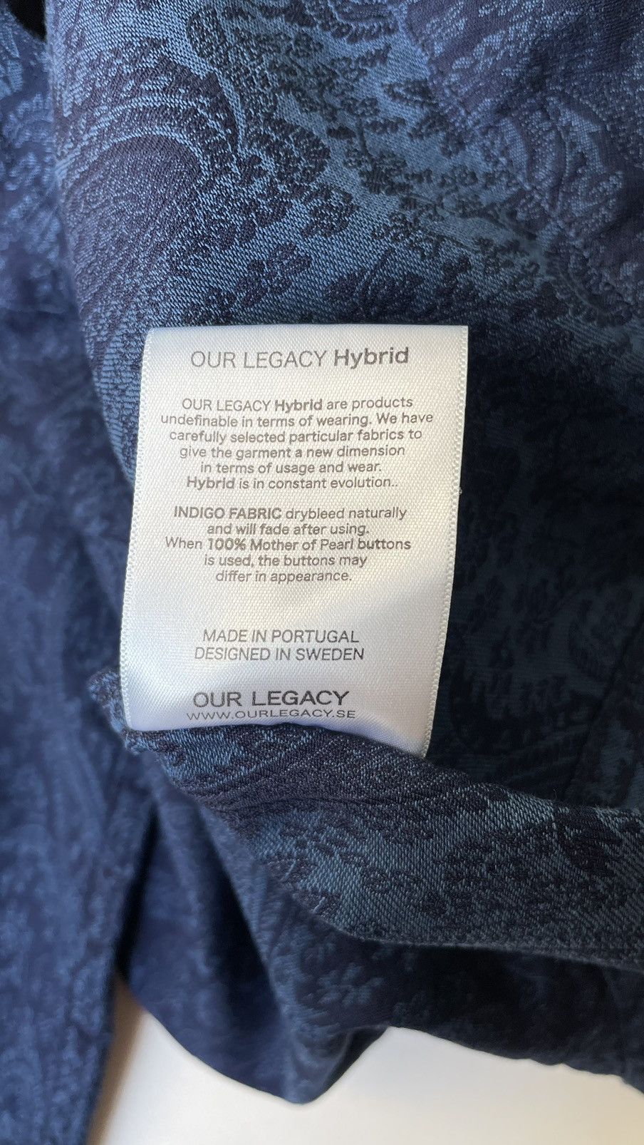 Our Legacy ‘Indigo Paisley’ Denim Jacket Size US M / EU 48-50 / 2 - 11 Thumbnail