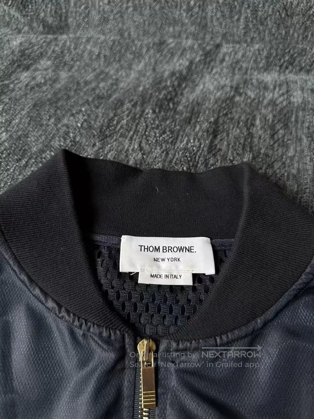 Thom Browne thom browne navy er jacket with stripes. Size US M / EU 48-50 / 2 - 2 Thumbnail