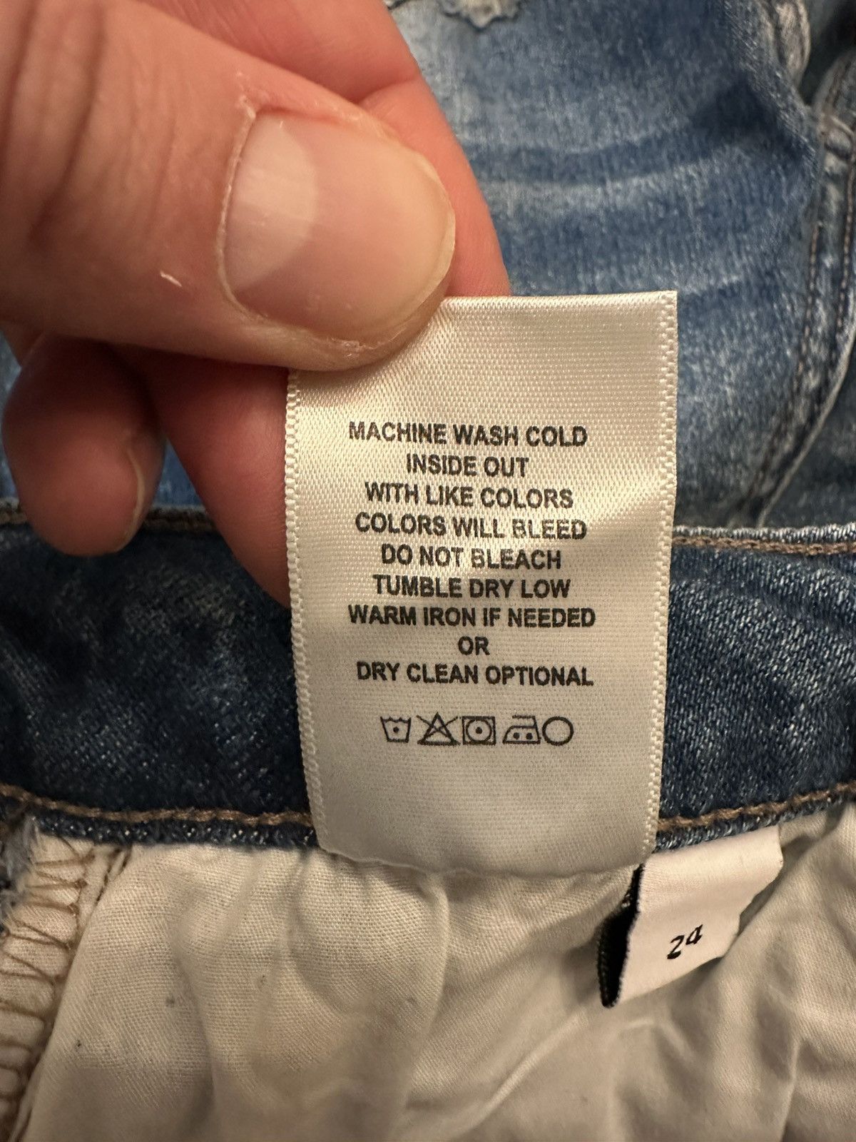 Other Vervet High Rise Straight Distressed Jeans Women’s Size 24 Size 24" / US 00 / IT 34 - 8 Thumbnail