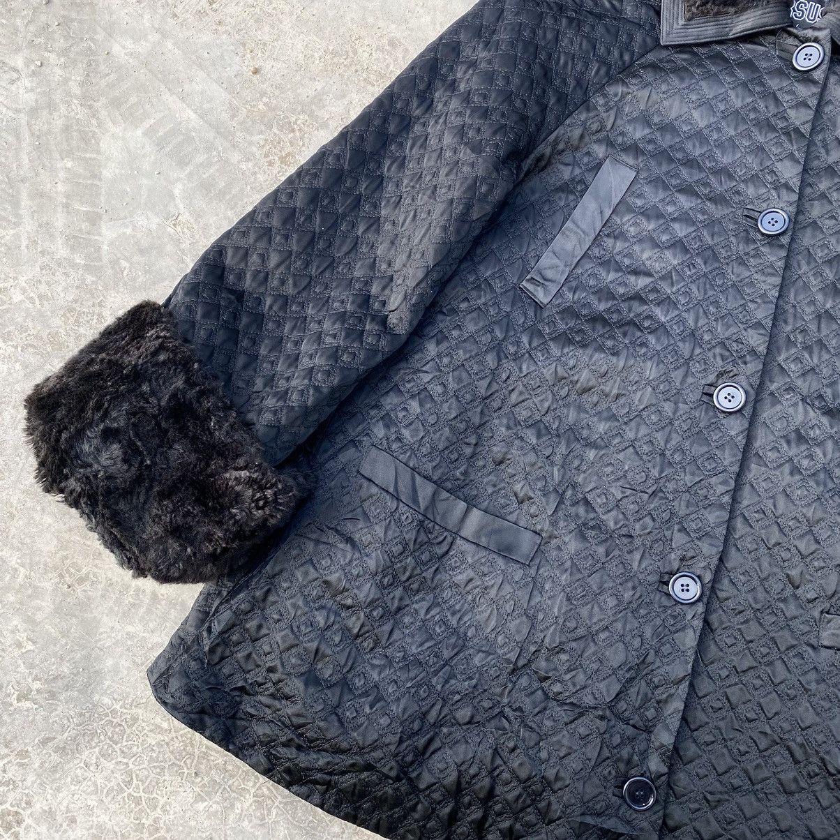 Versace Versus GIANNI VERSACE Quilted Faux Fur Collar Coat Jacket Size S / US 4 / IT 40 - 7 Thumbnail