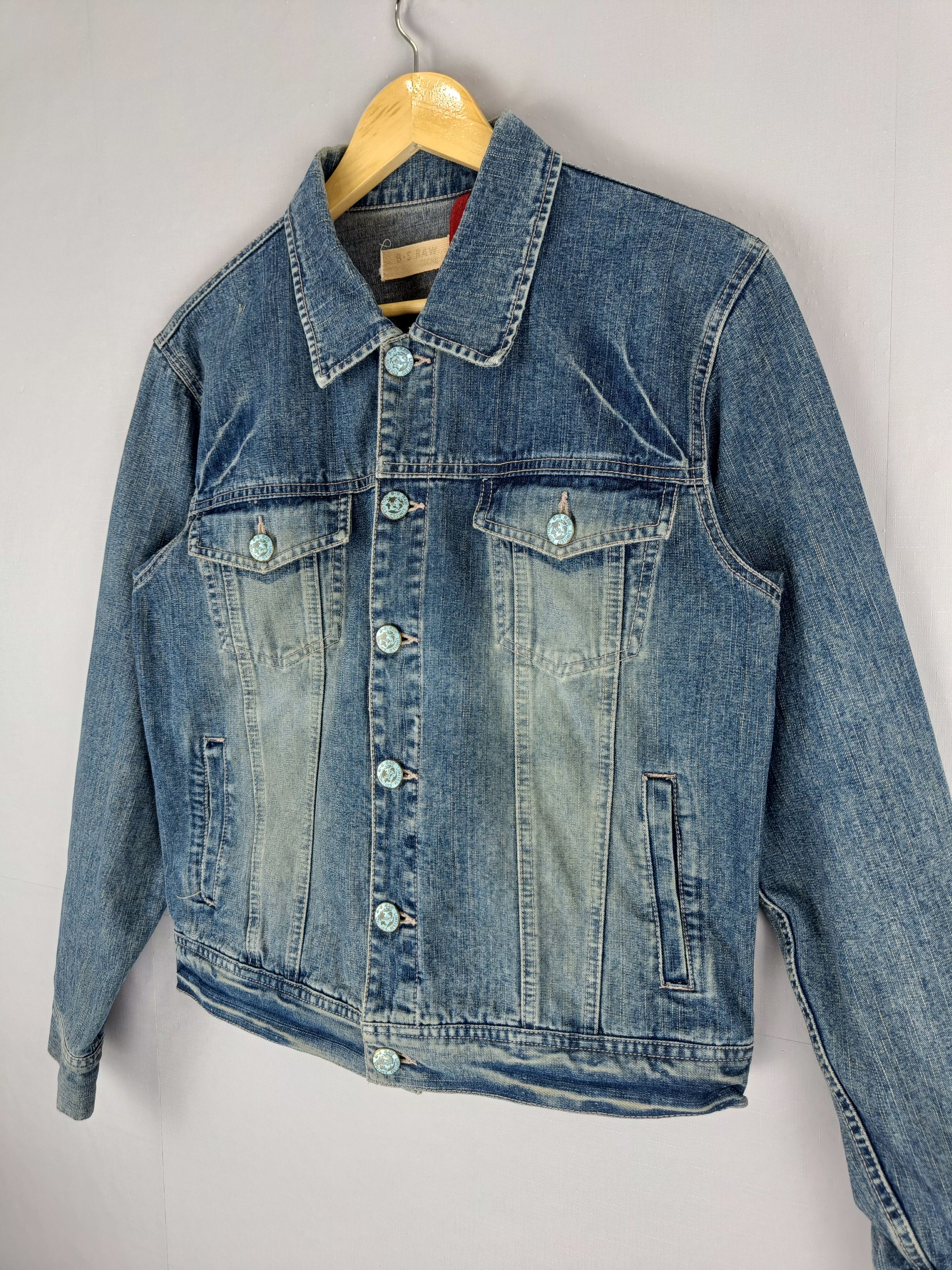 Vintage Denim Jacket B.S Raw Limited Edition Size US M / EU 48-50 / 2 - 2 Thumbnail